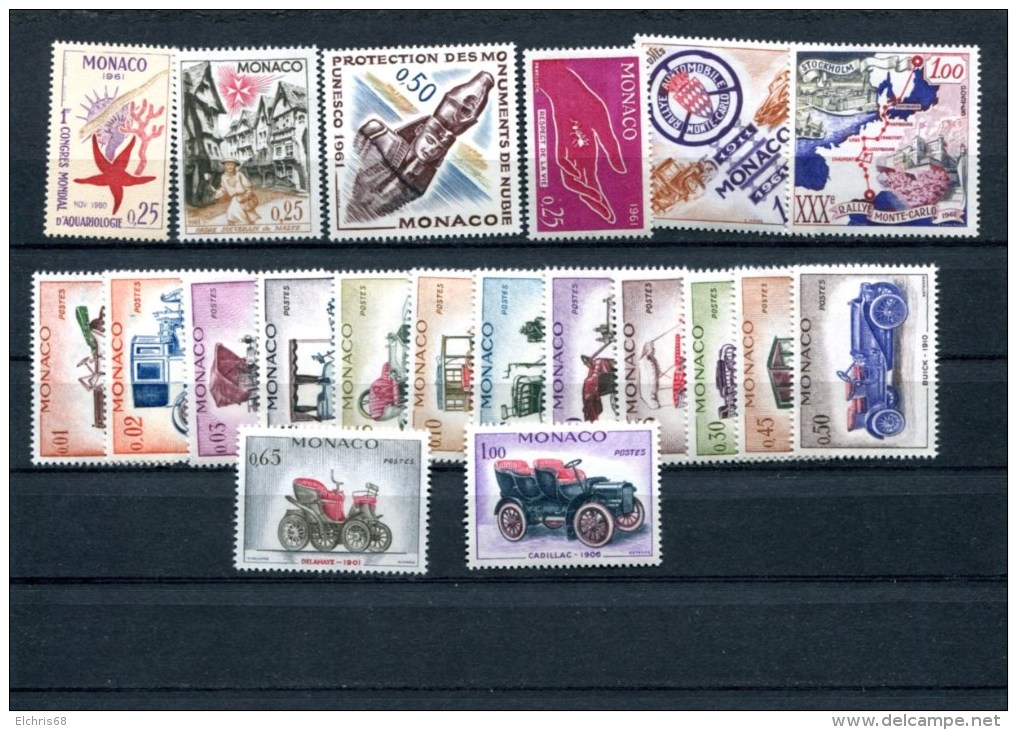 Monaco Année 1961 - Unused Stamps