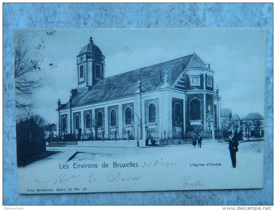 LES ENVIRONS DE BRUXELLES L'EGLISE D' UCCLE - Uccle - Ukkel