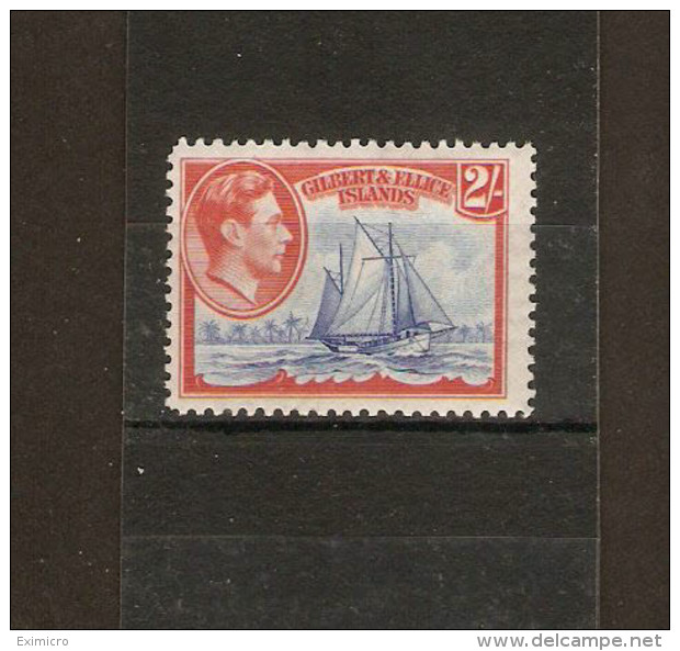 GILBERT AND ELLICE ISLANDS 1939 2s SG 52 LIGHTLY MOUNTED MINT Cat £12 - Gilbert & Ellice Islands (...-1979)