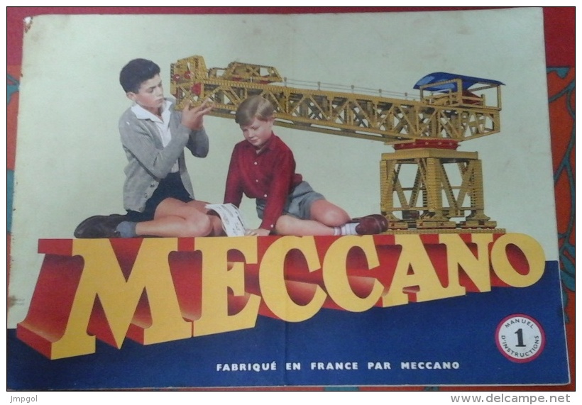 Brochure Meccano Manuel D´instructions N° 1 1956 - Meccano