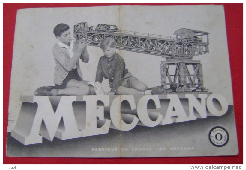 Brochure Meccano Manuel D´instructions N°0 1957 - Meccano