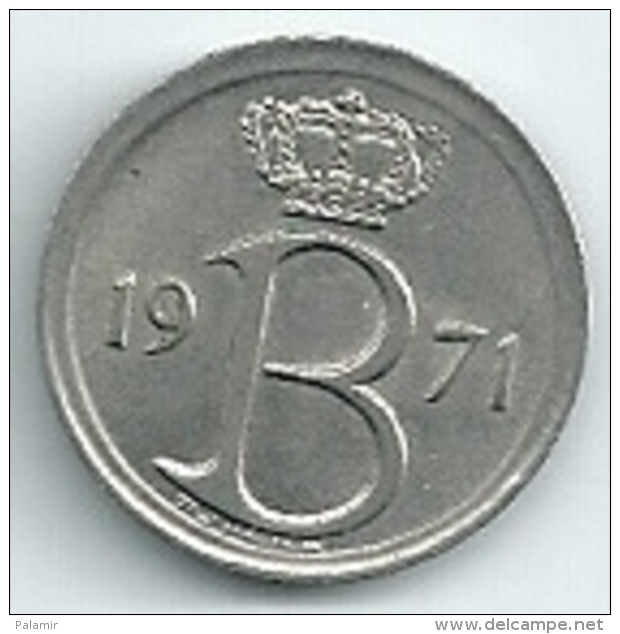 Belgium Belgique Belgie Belgio 25 Cents FR KM#153.1  1971 - 25 Centimes