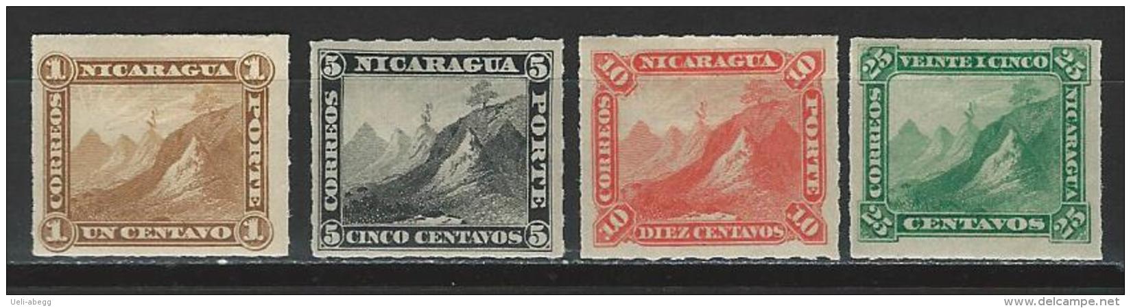 Nicaragua Mi 8, 10-12, Sc 8, 10-12 Reprints * - Nicaragua