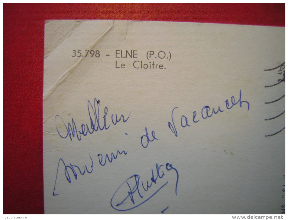 CPSM OU CPM  ELNE LE CLOITRE    VOYAGEE  1967  TIMBRE - Elne