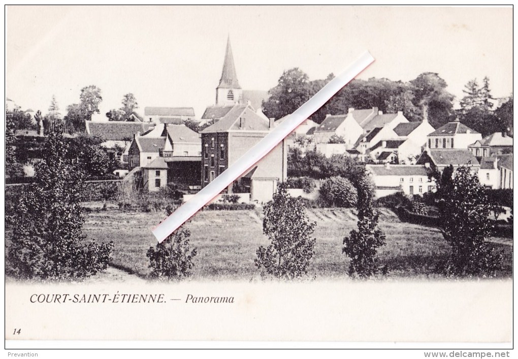 COURT-SAINT-ETIENNE - Panorama - Envoyée à Laure Bragard, 14 Rue Du Séminaire, Namur - Court-Saint-Etienne