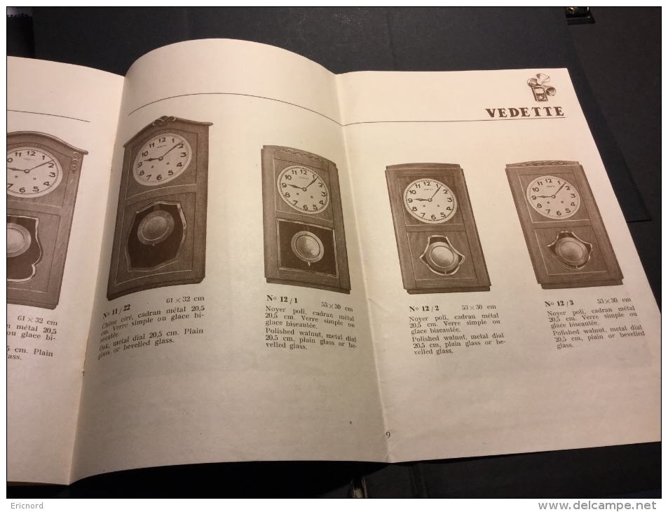 Catalogue 1947 Horloges Carillon Westminster VEDETTE - Premier Catalogue D´après Guerre - Horloges