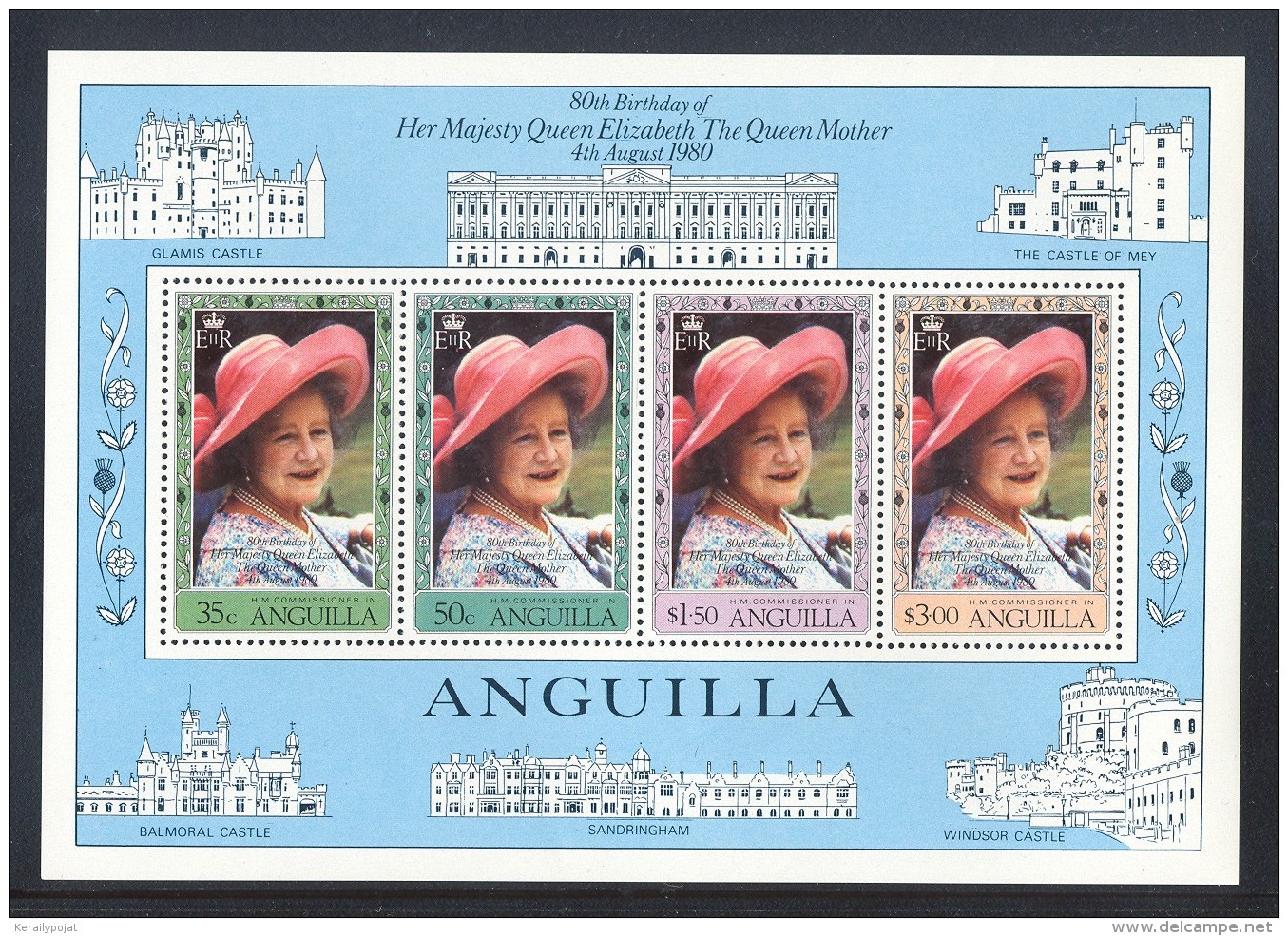 Anguilla - 1980 Queen Mother Block MNH__(THB-684) - Anguilla (1968-...)