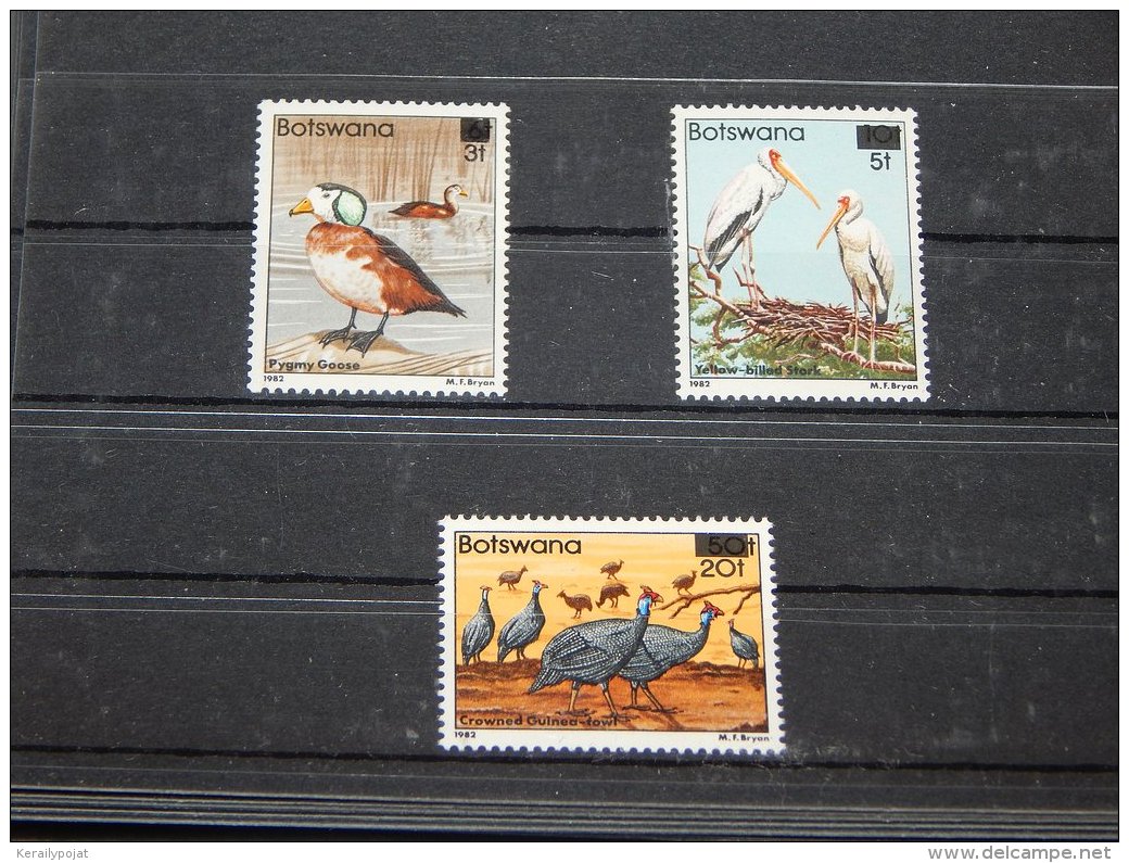 Botswana - 1987 Birds Overprints MNH__(TH-7528) - Botswana (1966-...)