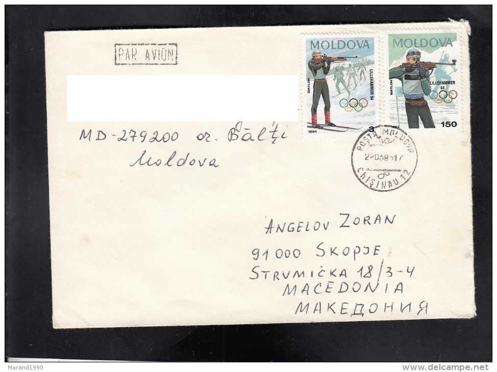 COVER / MOLDOVA MACEDONIA ** - Winter 1994: Lillehammer