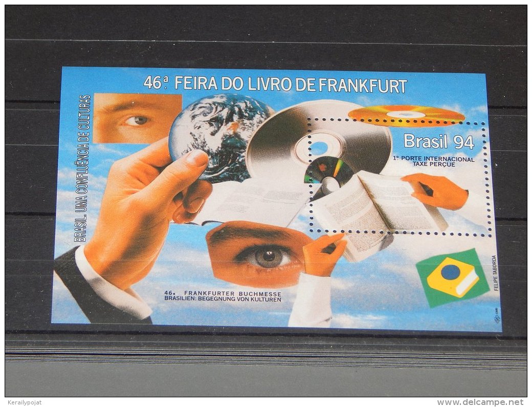 Brazil - 1994 Frankfurt Book Fair Block MNH__(TH-10982) - Blocks & Sheetlets