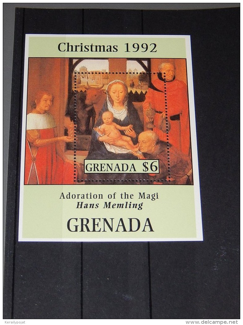 Grenada - 1992 Christmas Block (1) MNH__(TH-15748) - Grenada (1974-...)