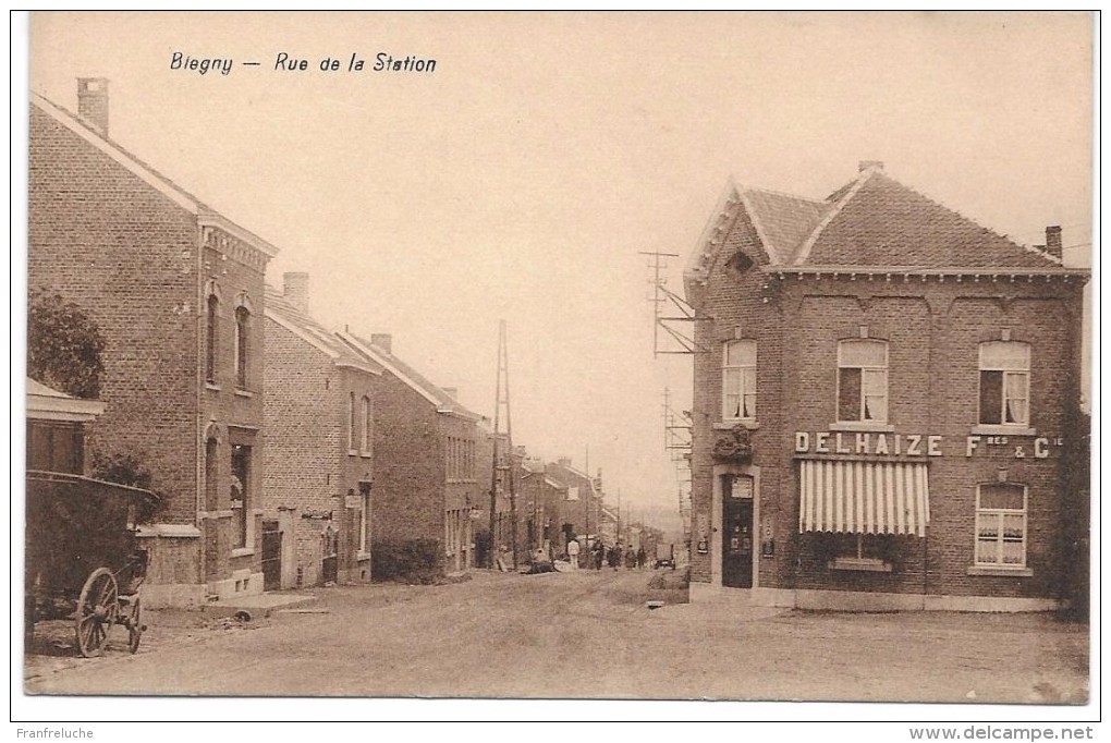 BLEGNY (4670) Rue De La Station ( Magasin DELHAIZE Fr &Cie ) - Blégny