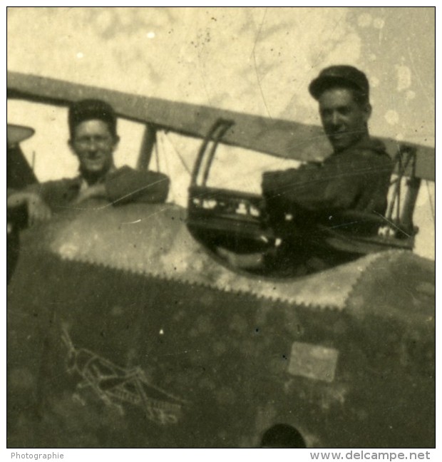 Syrie Sous Mandat Français Aviation Militaire Avion Ancienne Photo Snapshot 1930 - Luftfahrt