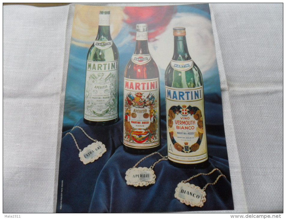 ANCIENNE PUBLICITE PAPIER  / MARTINI  / ANNEES 50 - 60 - Alcolici