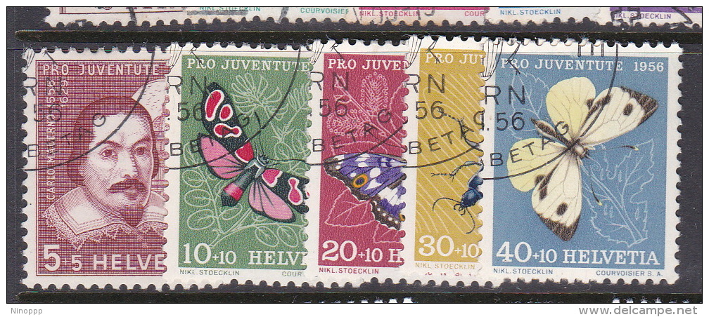 Switzerland Pro Juventute 1956 Used Set - Used Stamps