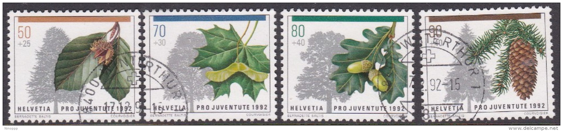 Switzerland Pro Juventute 1992 Used Set - Used Stamps