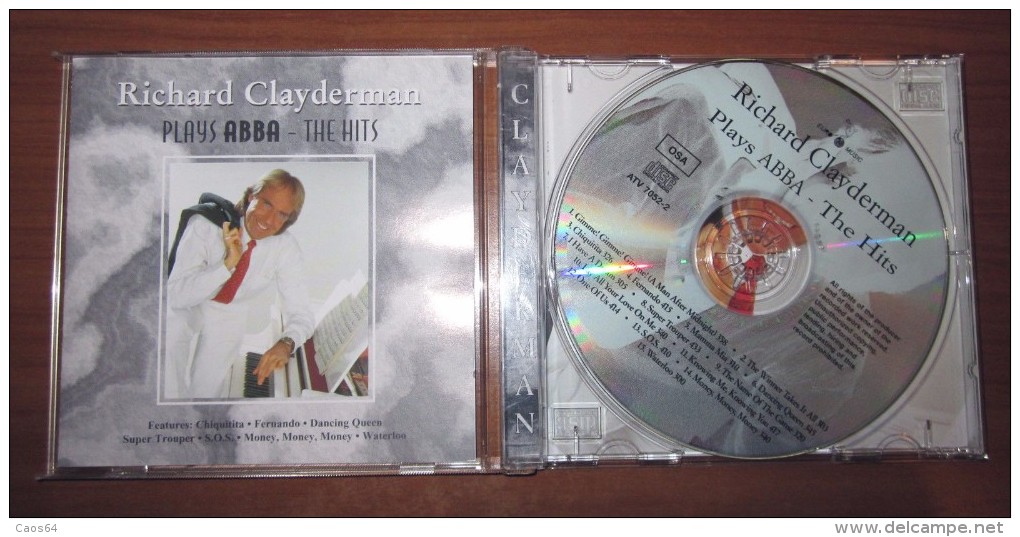 RICHARD CLAYDERMAN PLAYS ABBA - THE HITS CD - Disco, Pop