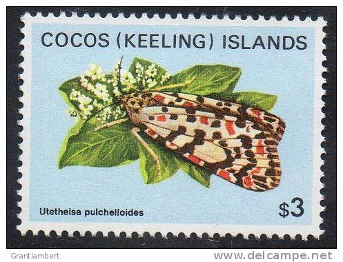 Cocos (Keeling) Islands 1982 Butterflies & Moths $3 MNH  SG 99 - Cocos (Keeling) Islands