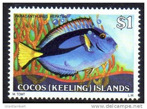 Cocos Islands 1979 Fishes $1 Palette Surgeonfish MNH  SG 46 - Kokosinseln (Keeling Islands)