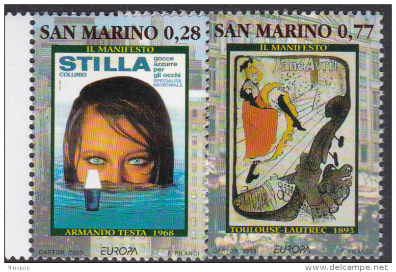 San Marino 2003 Europa MNH - Gebraucht