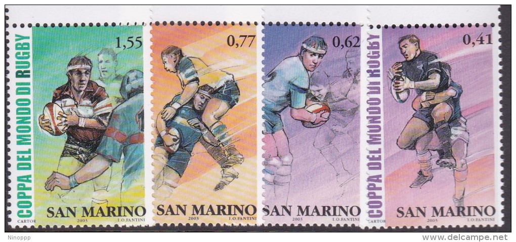 San Marino 2003 Rugby World Cup MNH - Oblitérés