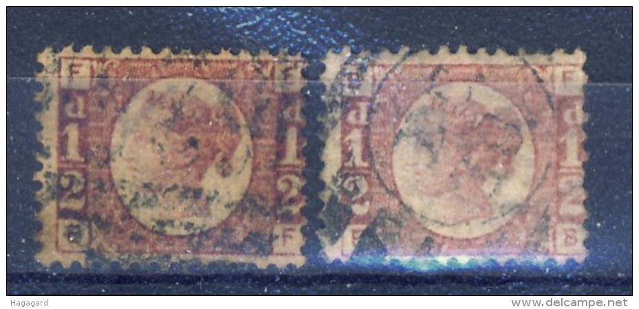 ##K2940. Great Britain 1870. Michel 36, 2 Items. Used - Used Stamps