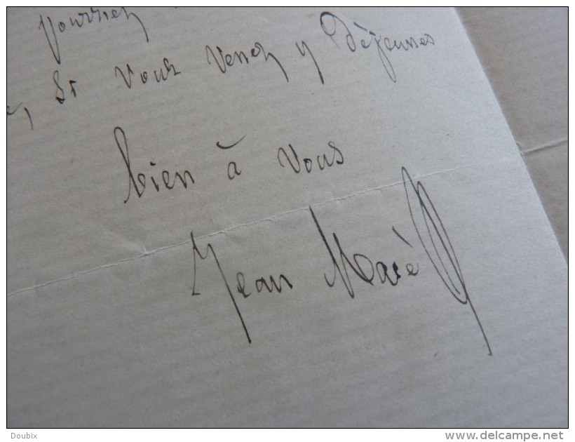 Jean MACE (1815-1894) Journaliste, Sénateur. MONTHIERS - Ligue Française D´Enseignement - AUTOGRAPHE - Other & Unclassified