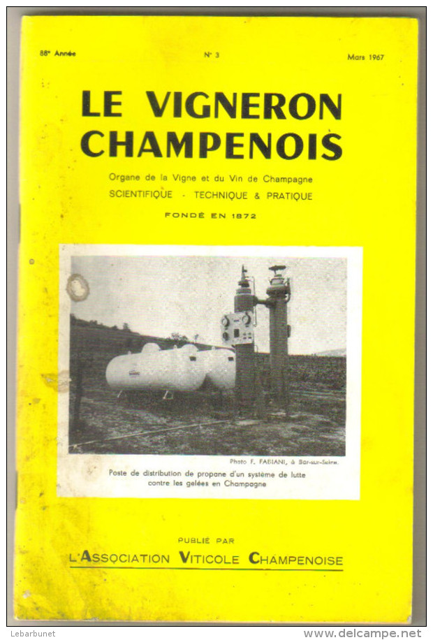Revue Ancienne 1967 Le Vigneron Champenois 4 Numéros 2-3-4-11 - Garden