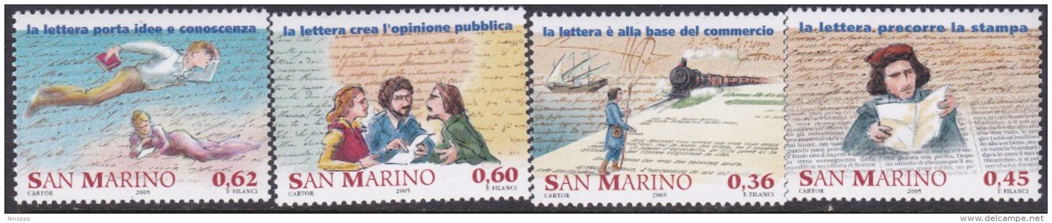San Marino 2005 The Letter MNH - Gebraucht