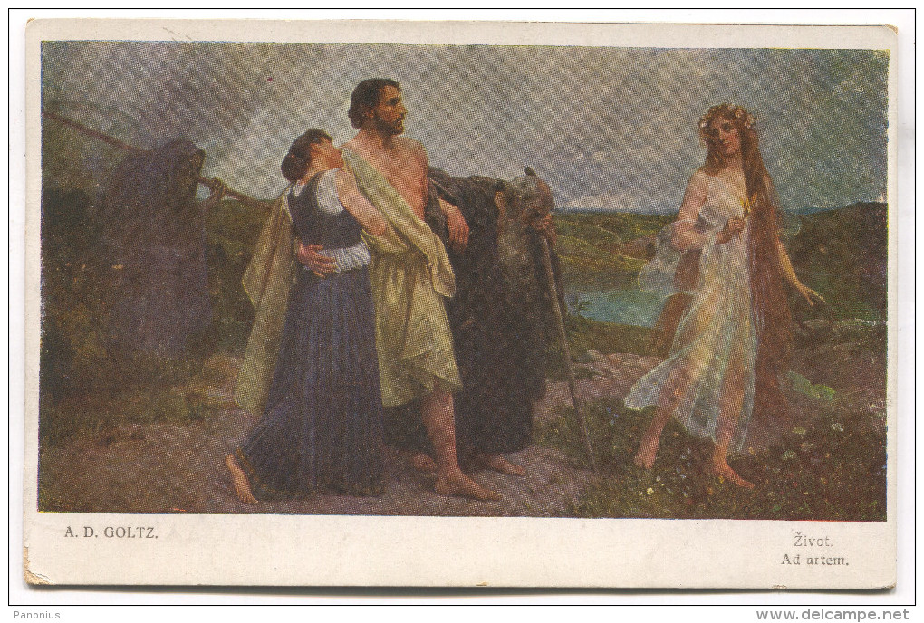 A.D. GOLTZ Painter - Life, Art Postcard, 1920. - Sonstige & Ohne Zuordnung