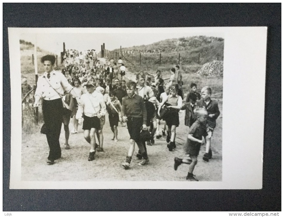 Rotterdamse Vacantieschool-drie Weken Zee En Zon,zonder Zorgen---terug Van Het Strand---Fodru Gouda---gelopen 1952 - Hoek Van Holland