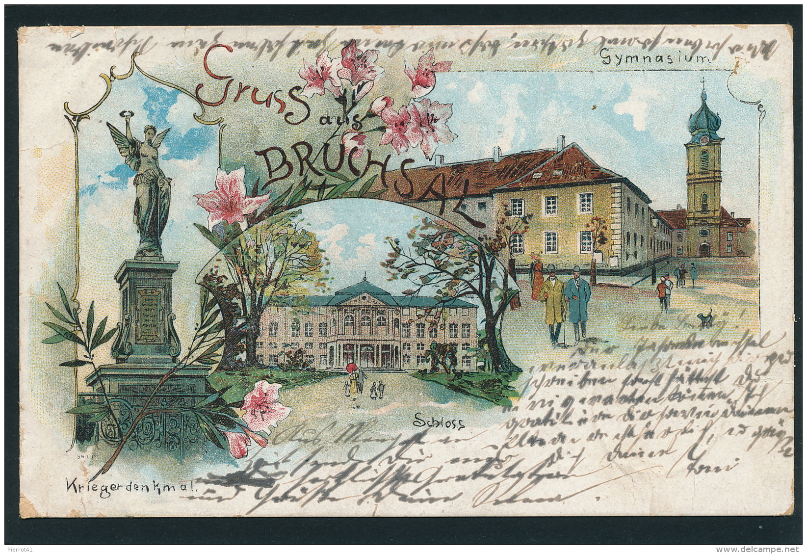 ALLEMAGNE - Gruss Aus BRUCHSAL (1898) - Bruchsal