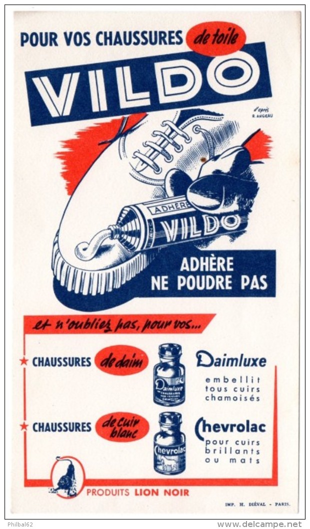 Buvard Vildo, Entretien Des Chaussures. Daimluxe Et Chevrolac. - Chaussures