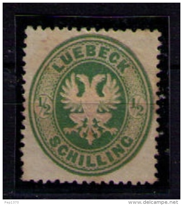 LUEBECK 1862  - 1/2 SCHILLING - YVERT Nº 8 - MINT WITHOUT GUM - Lubeck