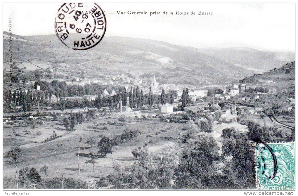 MASSIAC - Canton De Saint-Flous - Vue D'Ensemble De La Route De Bussac - Très Beau Plan - Saint Flour