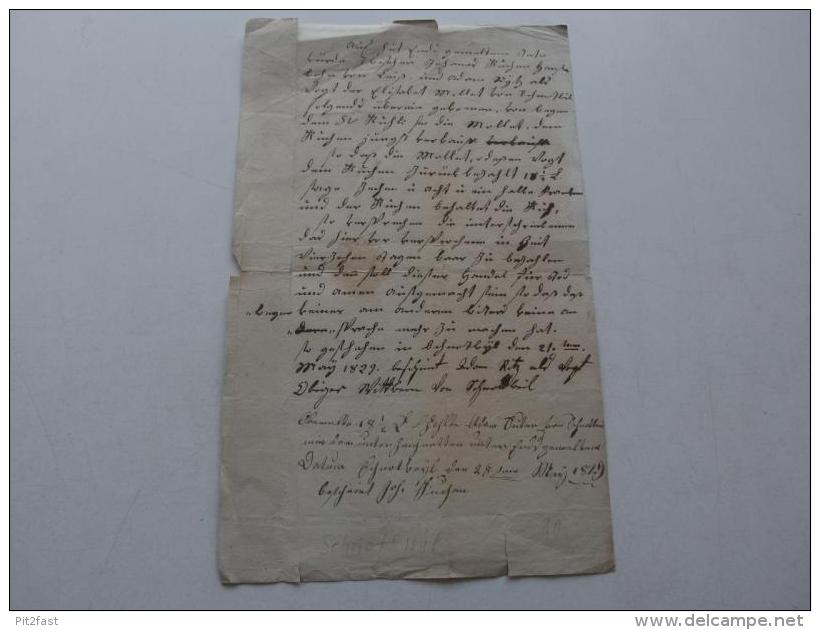 Sehr Alter Brief Schnottwil B. Bucheggberg , 1829 , Solothurn  !!! - Sonstige & Ohne Zuordnung