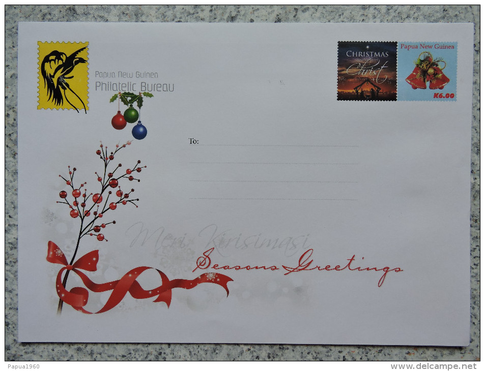 Seasons Greetings Envelope Of Papua New Guinea (PNG) - Papoea-Nieuw-Guinea