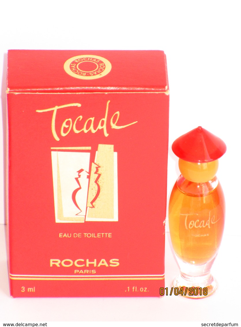 Miniatures De Parfum TOCADE  De  ROCHAS   EDT  3 Ml  + Boite - Miniatures Femmes (avec Boite)
