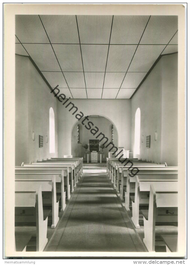 Berlin - Alt-Lankwitz - Dorfkirche - Innenansicht - Foto-Ansichtskarte - Lankwitz