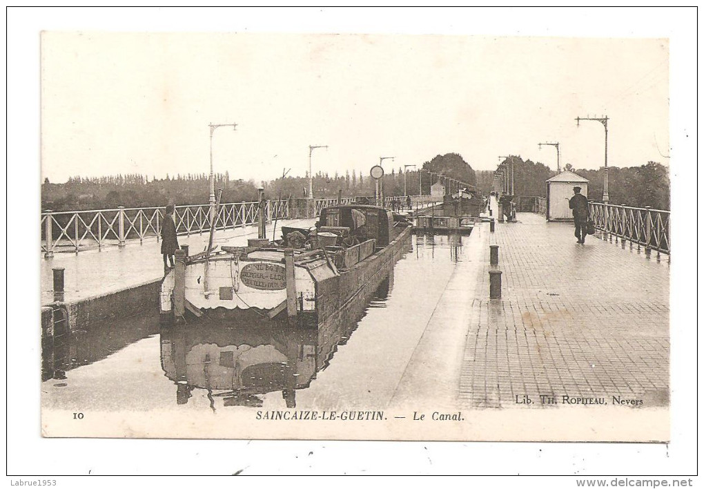 Saincaize-Le-Guétin- Le Canal-Péniche-(B.1844) - Houseboats