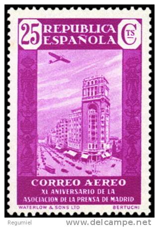 España 0717 ** Prensa Aereo. Palacio De La Prensa. 1936 - Nuevos