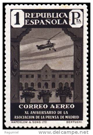 España 0722 ** Prensa Aereo. Escuela Nazaret. 1936 - Nuovi