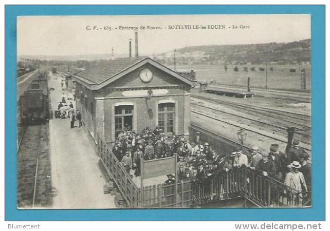 CPA C.V 683 - Chemin De Fer La Gare SOTTEVILLE LES ROUEN Environs De ROUEN 76 - Sotteville Les Rouen