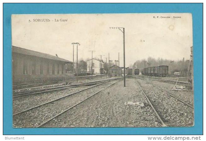 CPA 5 - Chemin De Fer Train SORGUES 84 - Sorgues