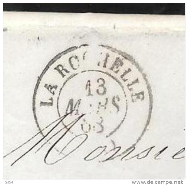 Yvert N°29 Sur Lac Oblitéré Gc 3174 En 1868 ( Cachet De Mairie Au Dos  - Pma3520 - 1849-1876: Classic Period