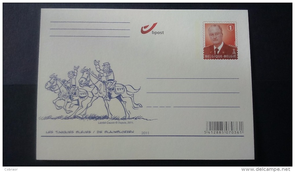 Entier Postale: Les Tuniques Bleues (2011) - Cartes Postales 1951-..