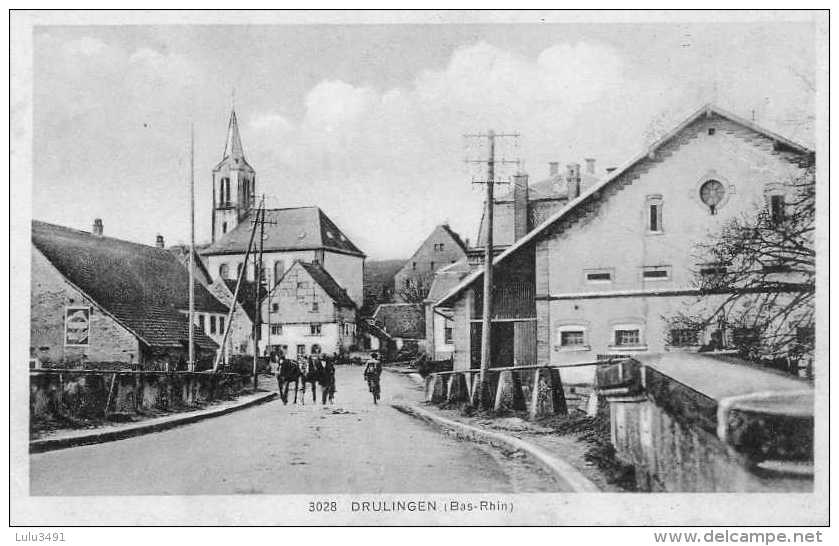 CPA - DRULINGEN (67) - Aspect Du Bourg En 1932 - Drulingen