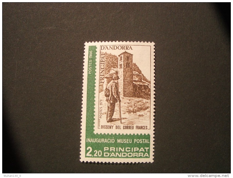 ANDORRE  Fr.  *  *  De  1986     "   Inauguration  Du  Musée  Postal       "   N° 345       1  Val . - Oblitérés