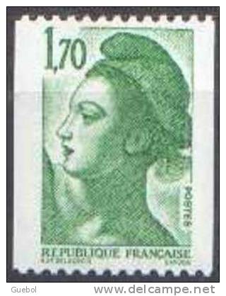 France N° 2321 ** Liberté De Gandon - Le 1.70 Fr  Vert De ROULETTE - Ungebraucht