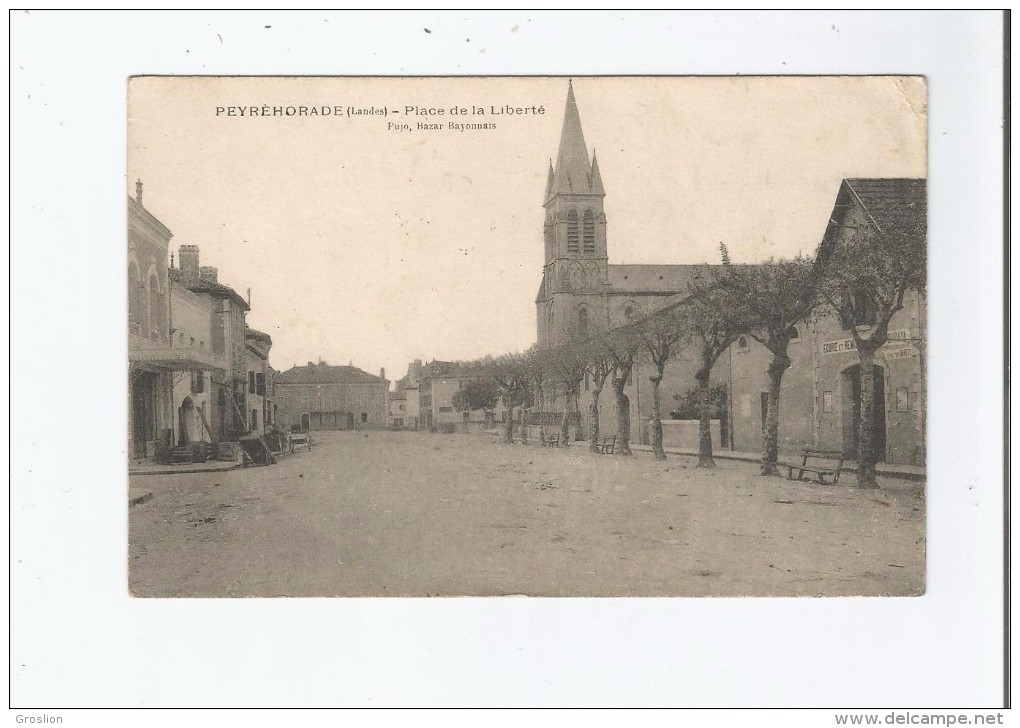 PEYREHORADE  (LANDES ) PLACE DE LA LIBERTE 1906 - Peyrehorade